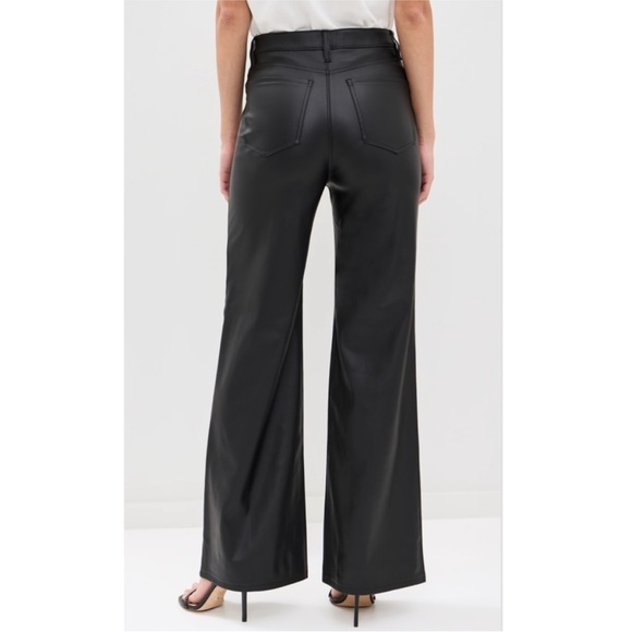 New with Tags DAZE Far Out Faux Leather Wide Leg Pants - Picture 2 of 13
